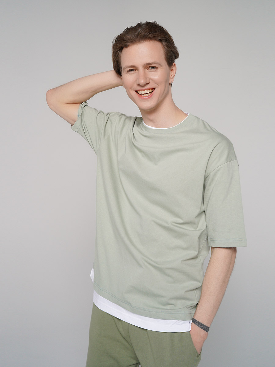 

Футболка мужская 81028 ТВОЕ зеленая S, 81028