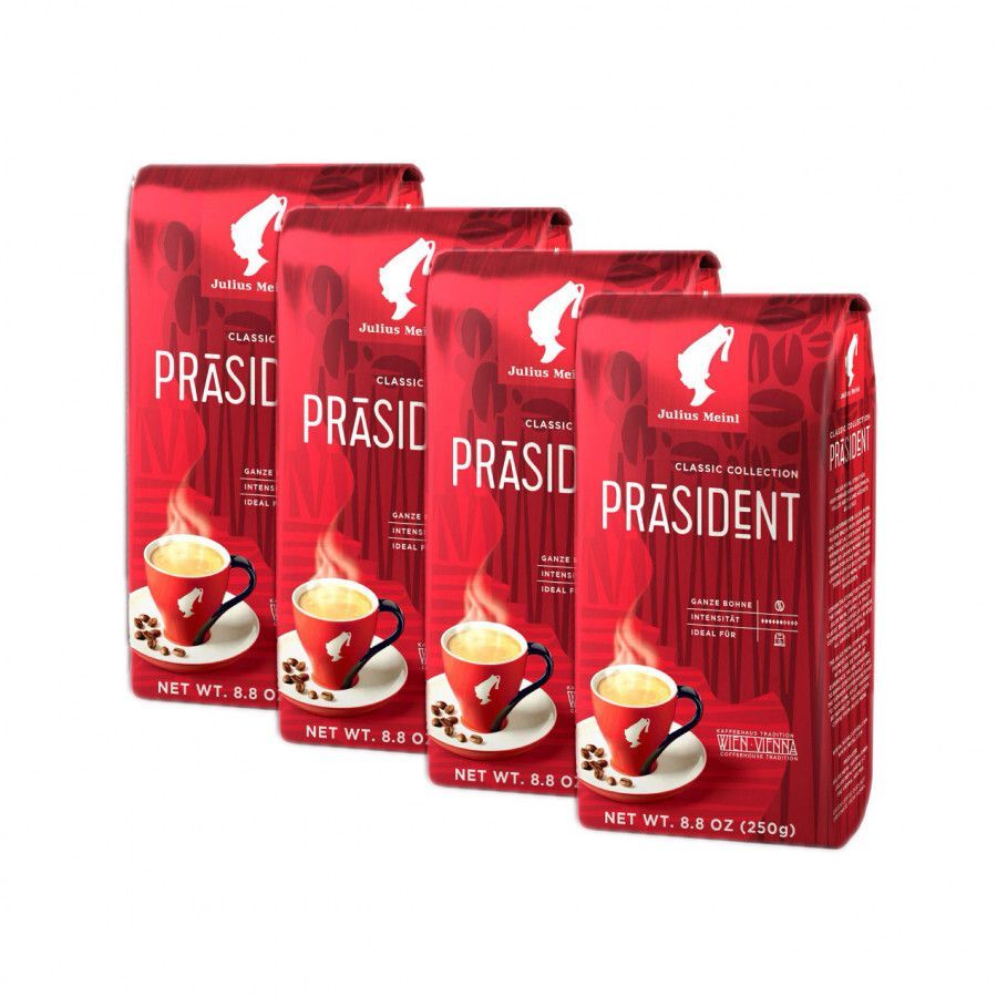 

Кофе в зернах Julius Meinl Президент средняя обжарка, 250 г х 4 шт, Julius Prasident 250