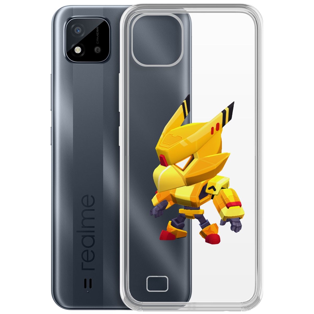 

Чехол-накладка Brawl Stars-Ворон Золотой Меха для Realme C11 (2021), Прозрачный