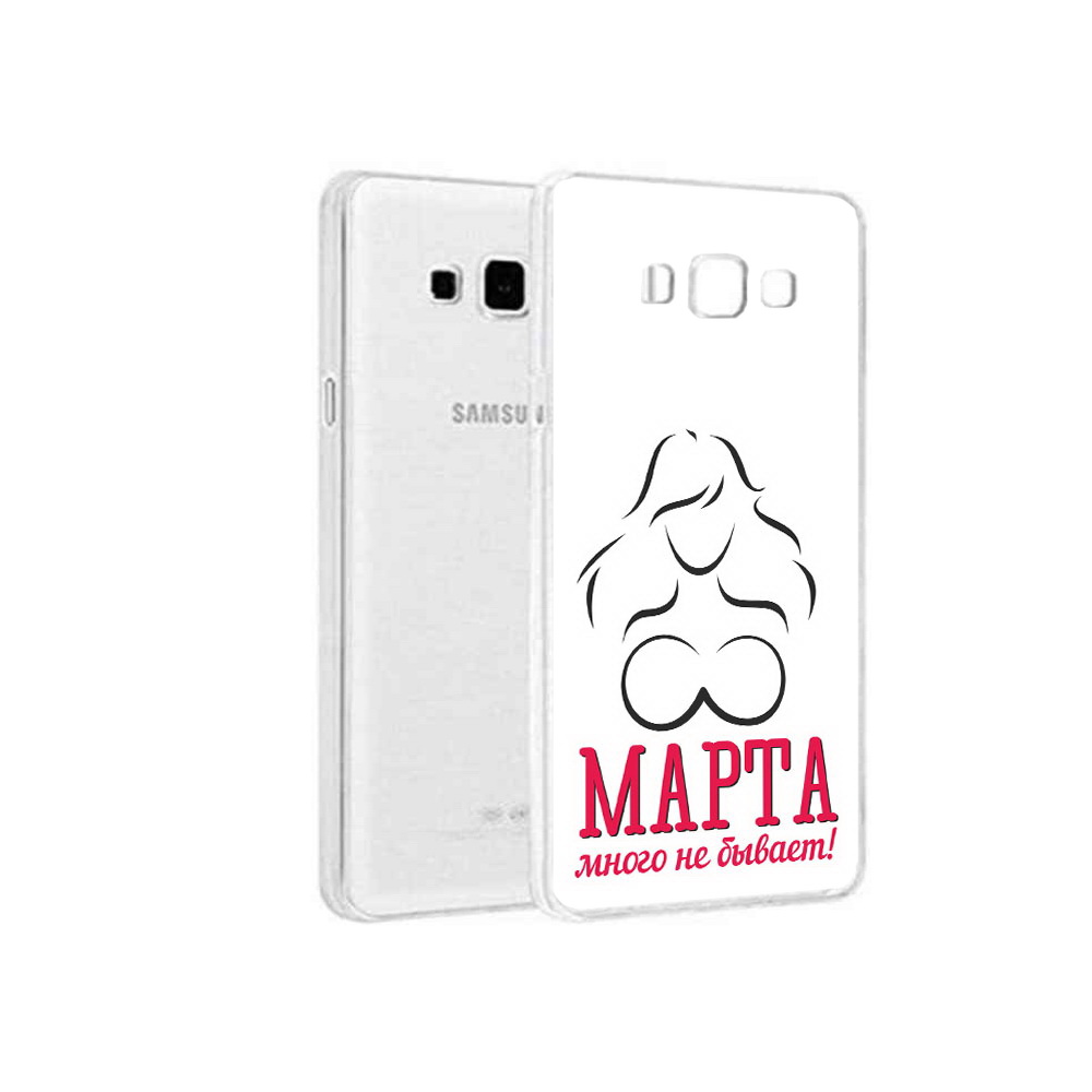 

Чехол MyPads Tocco для Samsung Galaxy A3 (2015) 8 марта много не бывает, Прозрачный, Tocco