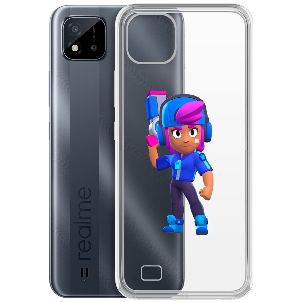 

Чехол-накладка Brawl Stars-Звёздная Шелли для Realme C11 (2021)