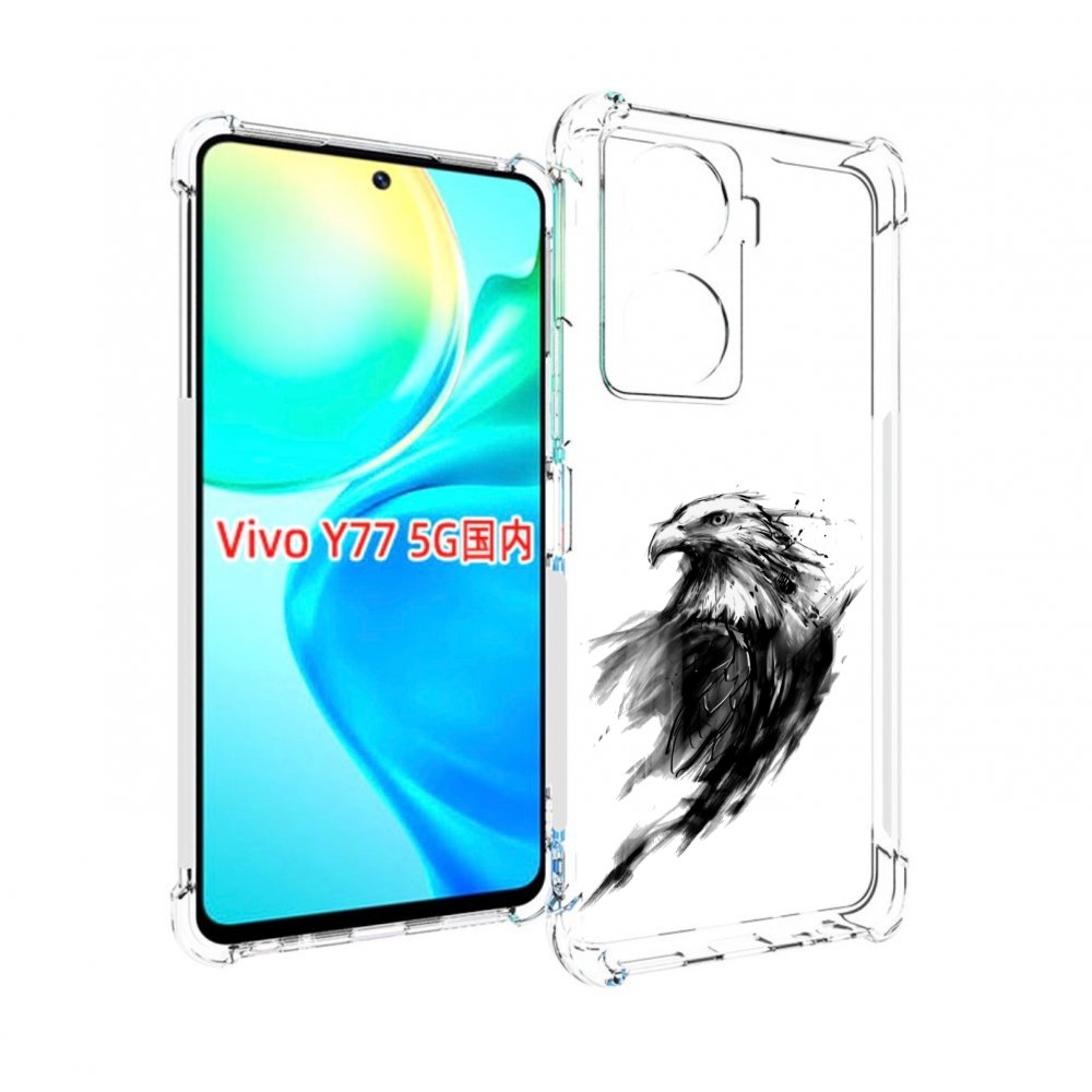 

Чехол MyPads чб птица для Vivo Y77 5G, Прозрачный, Tocco