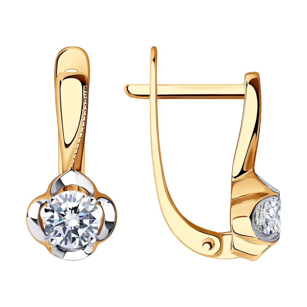 

Серьги из золота SOKOLOV 029457, фианит, 029457