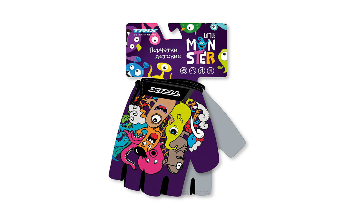 

Перчатки TRIX nw Little Monster детские 6XS короткие пальцы дышащая антискользящие