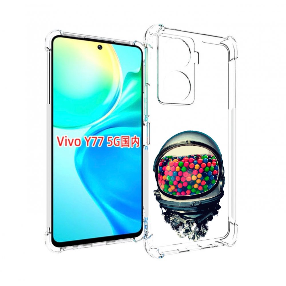 

Чехол MyPads шлем космонавта для Vivo Y77 5G, Прозрачный, Tocco
