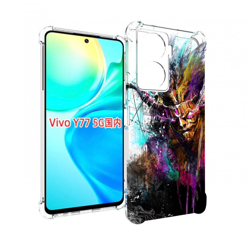 

Чехол MyPads яркий дьявол для Vivo Y77 5G, Прозрачный, Tocco