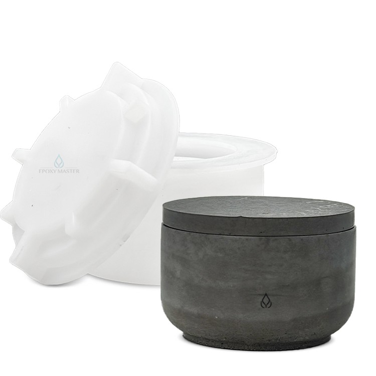 

Силиконовый молд Epoxy Master Контейнер с крышкой, d 7 см, 1 шт., Белый