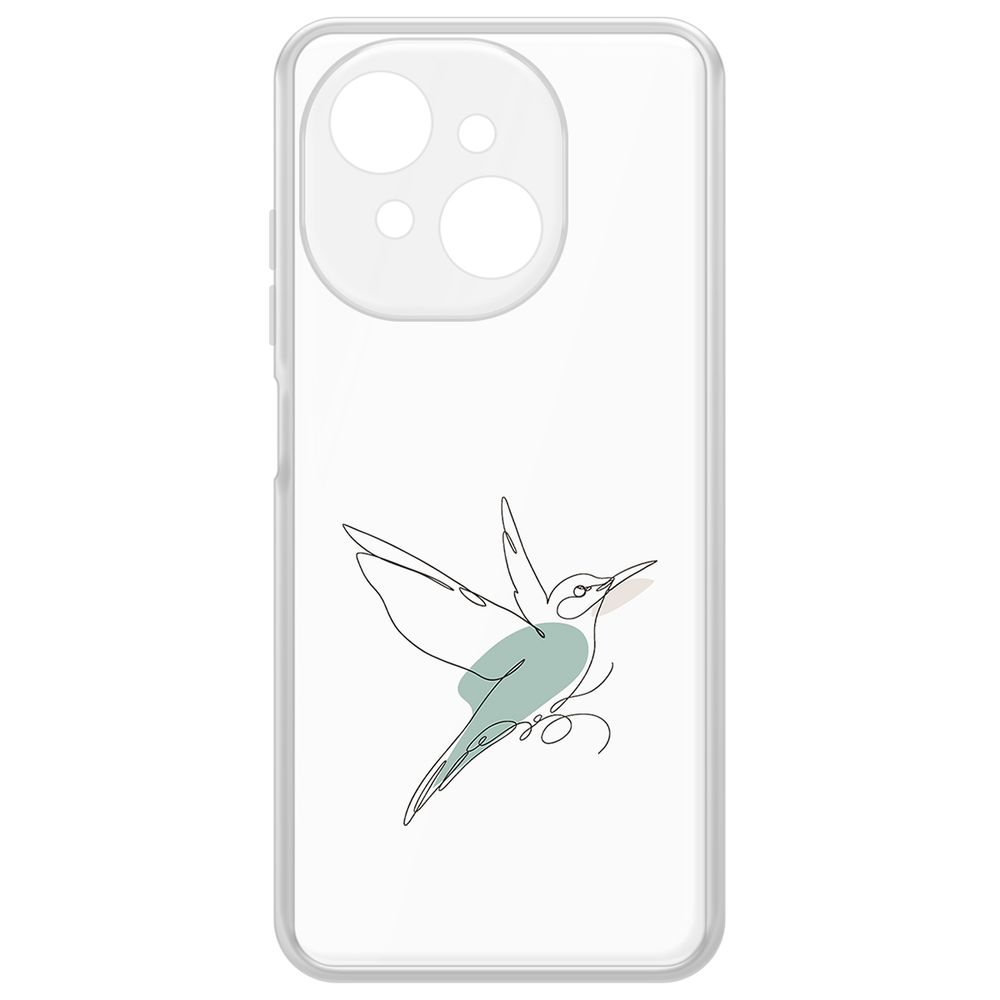 

Чехол-накладка Krutoff Clear Case Легкость для Tecno Spark Go 1, Прозрачный
