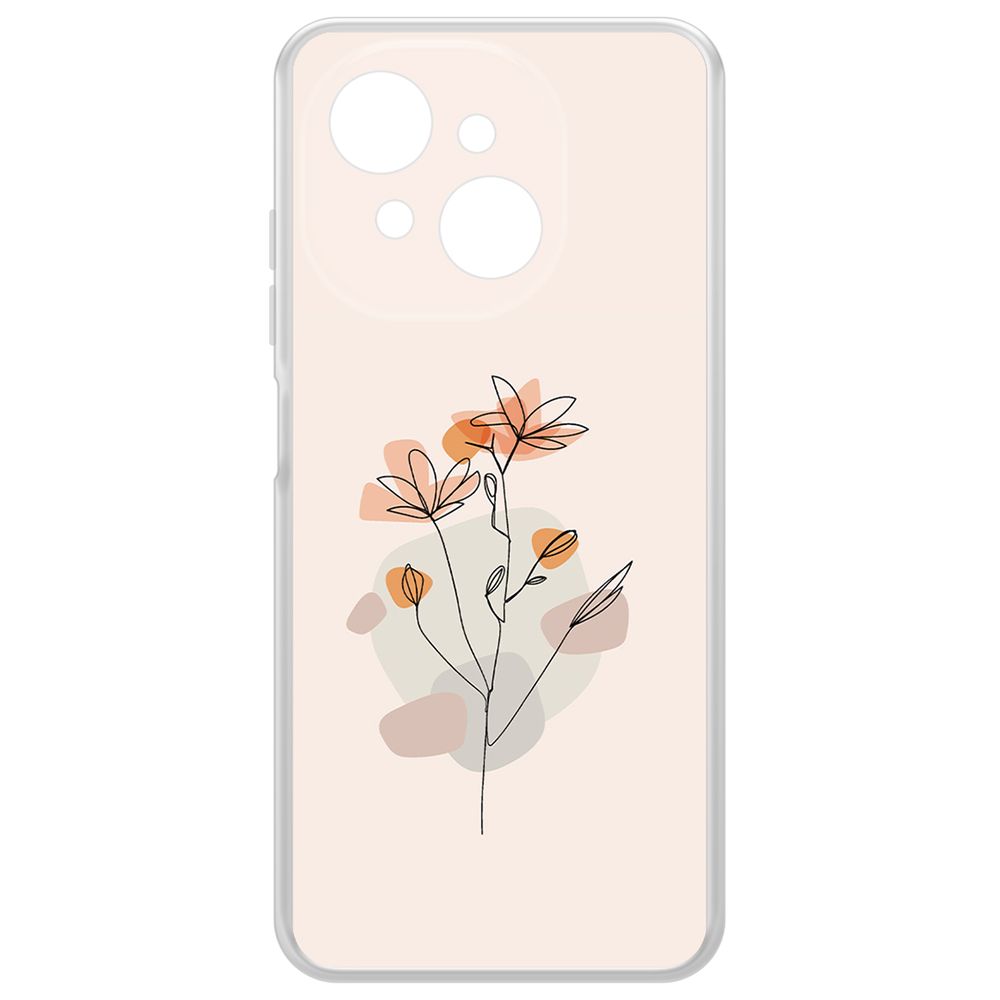 

Чехол-накладка Krutoff Clear Case Ромашки для TECNO Spark Go 1, Прозрачный