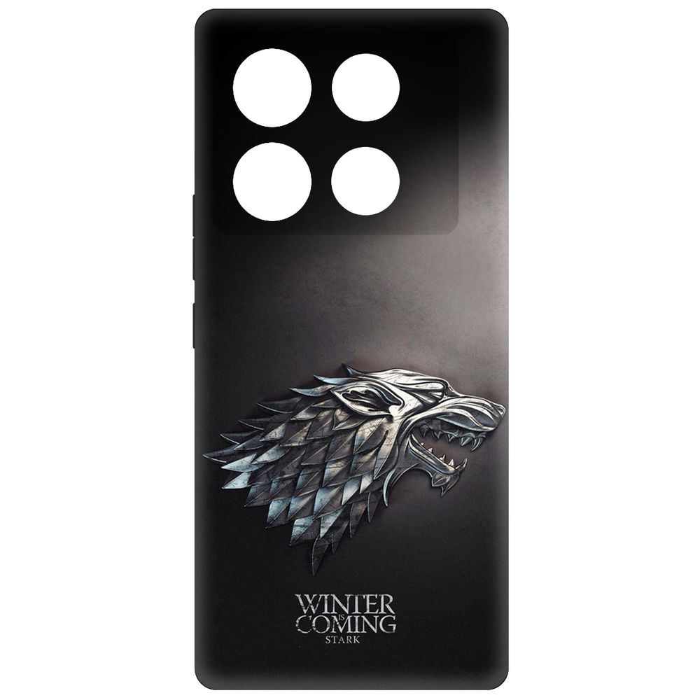 

Чехол-накладка Krutoff Soft Case Игра Престолов. Зима Близко для INFINIX Note 40 Pro 5G, Черный