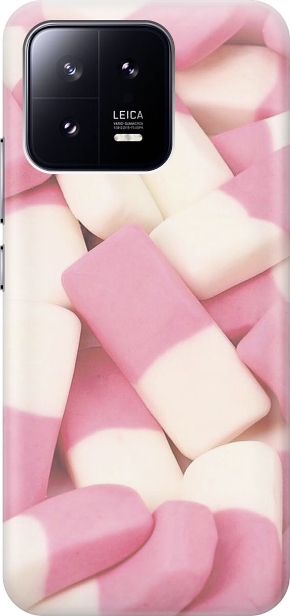 

Силиконовый чехол на Xiaomi 13 с принтом "Бело-розовые мармеладки", Белый;розовый, 159015