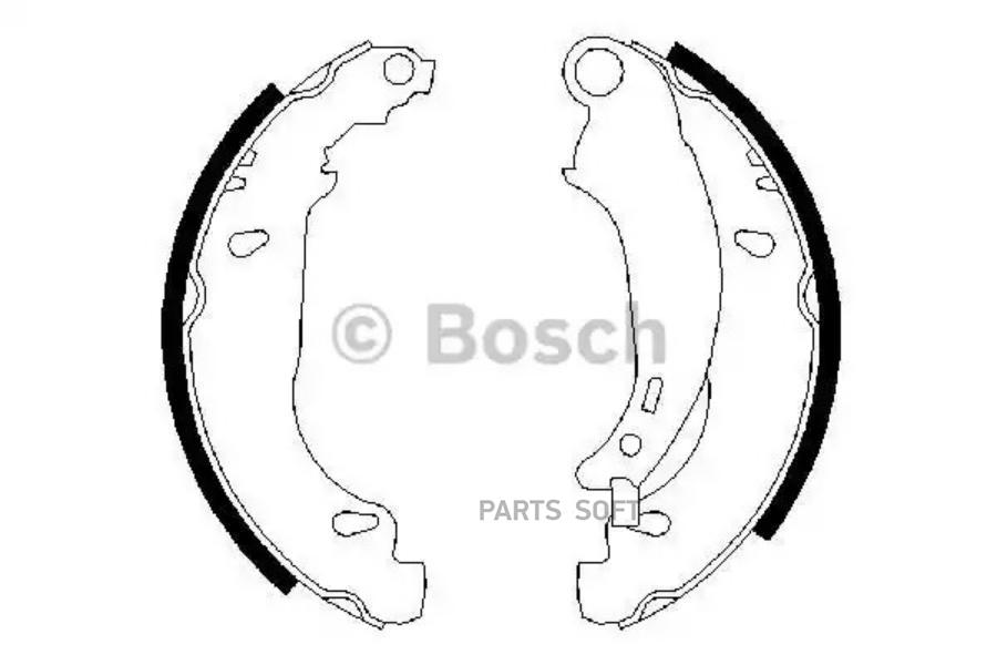 

Тормозные колодки Bosch передние барабанные 986487568