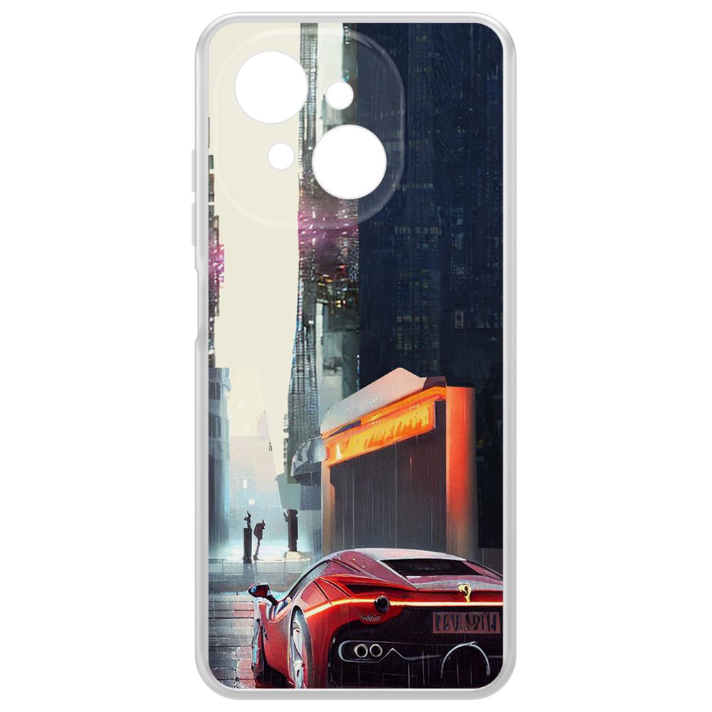 

Чехол-накладка Krutoff Clear Case Сити для Tecno Spark Go 1, Прозрачный