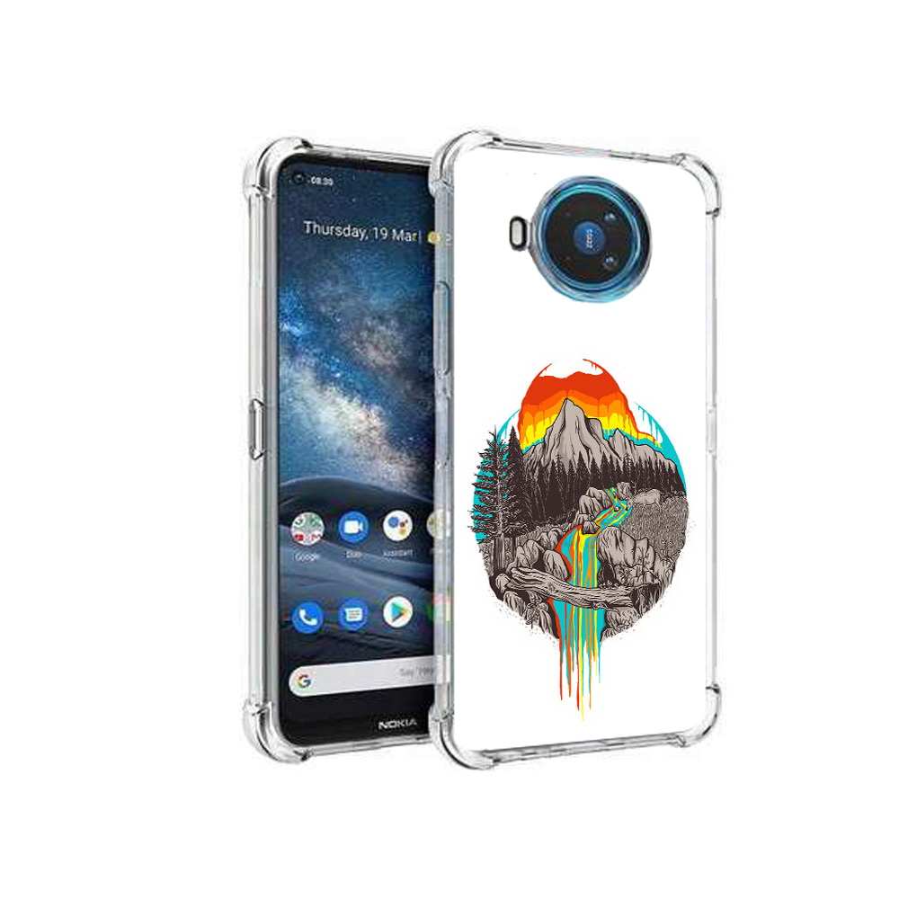 

Чехол MyPads Tocco для Nokia X100 Радужный водопад (PT227057.109.144), Прозрачный, Tocco