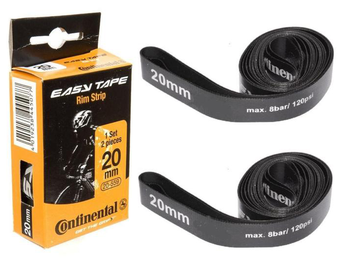 фото Continental ободная лента easy tape rim strip (до 116 psi), чёрная, 20 - 559, 2шт.