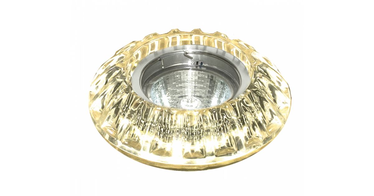 фото Светильник escada savona gu5.3/led 001 ch/am (хром/янтарн, 50вт, g5.3)