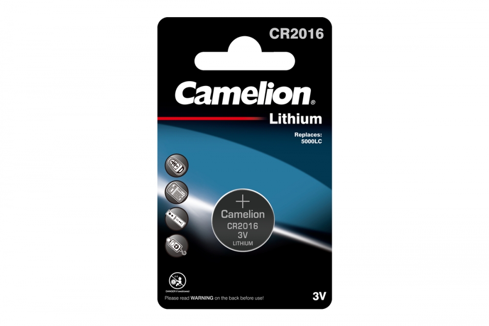 Набор из 10 шт, Батарейка Camelion CR2016-BP1B