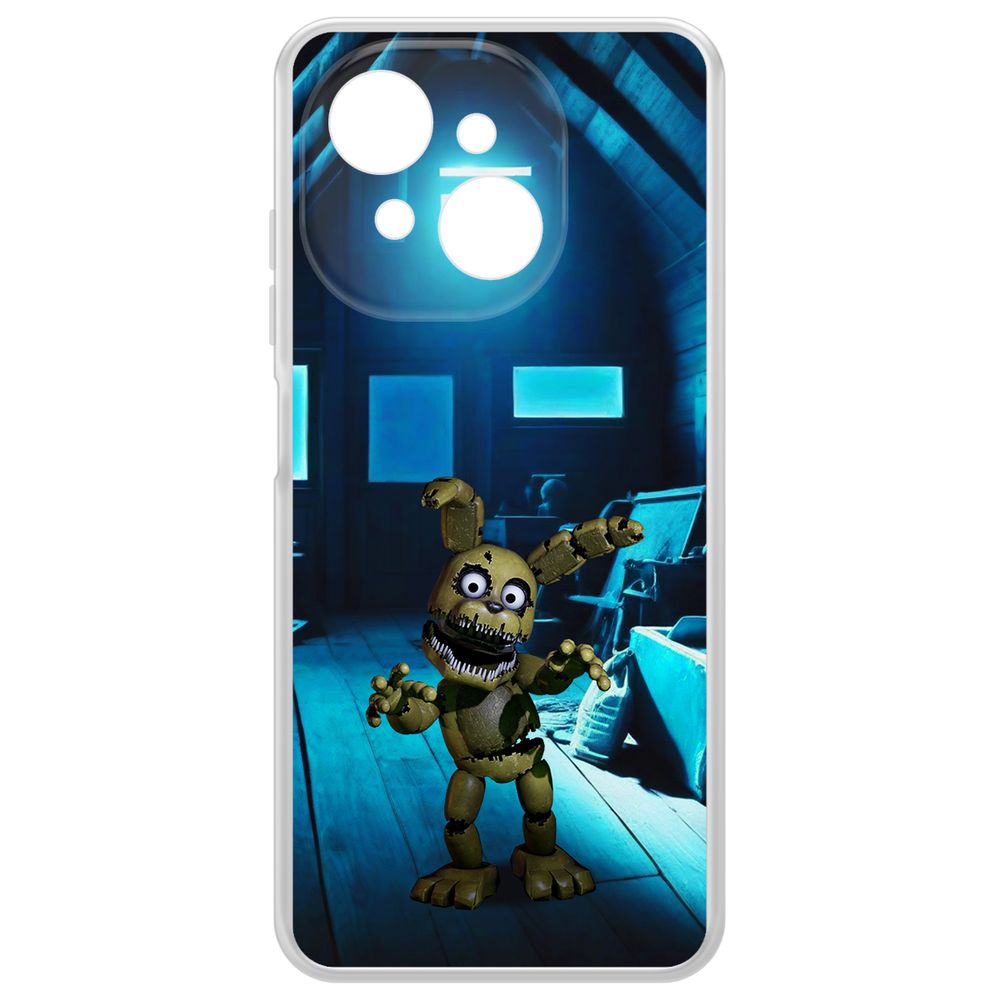 

Чехол-накладка Krutoff Clear Case ФНАФ - Плюштрап для Tecno Spark Go 1, Прозрачный