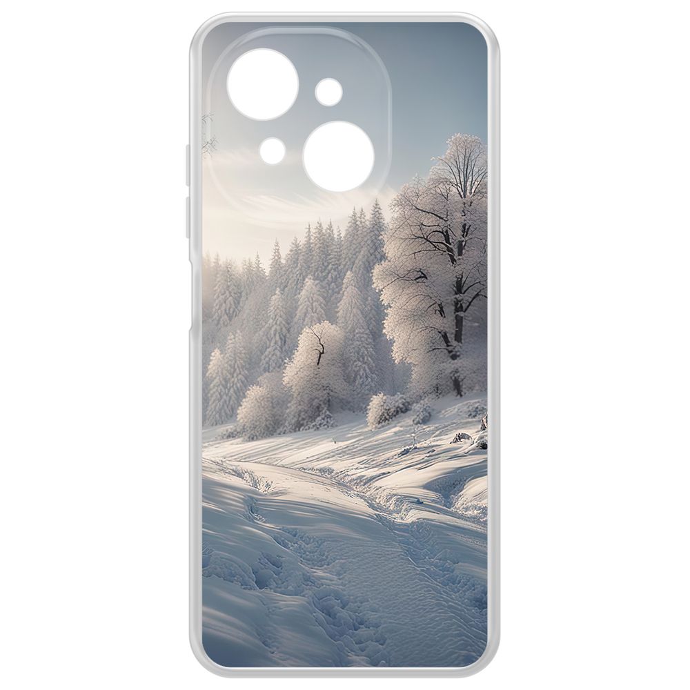 

Чехол-накладка Krutoff Clear Case Снег для TECNO Spark Go 1, Прозрачный