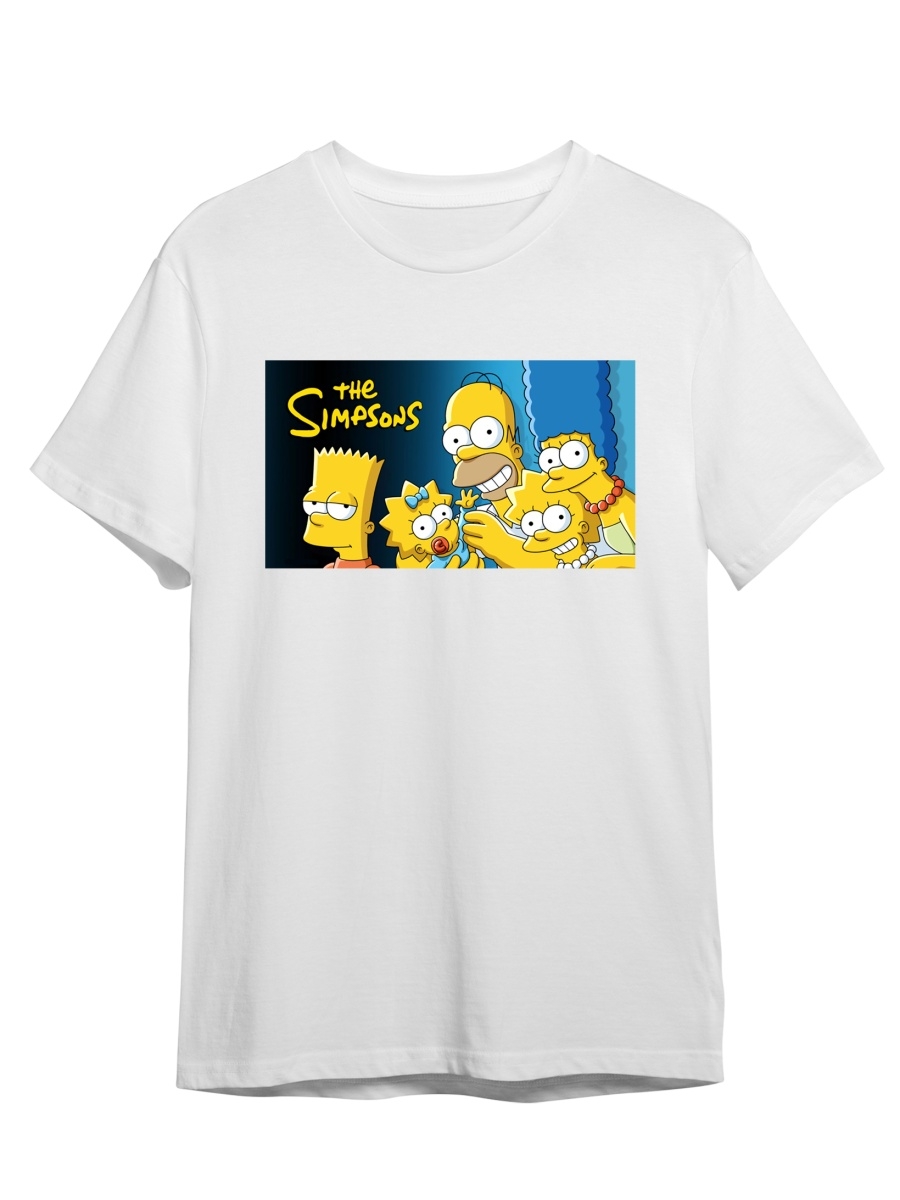 

Футболка унисекс СувенирShop The Simpsons/Симпсоны 3 белая S (44-46), Белый, "The Simpsons/Симпсоны" 3