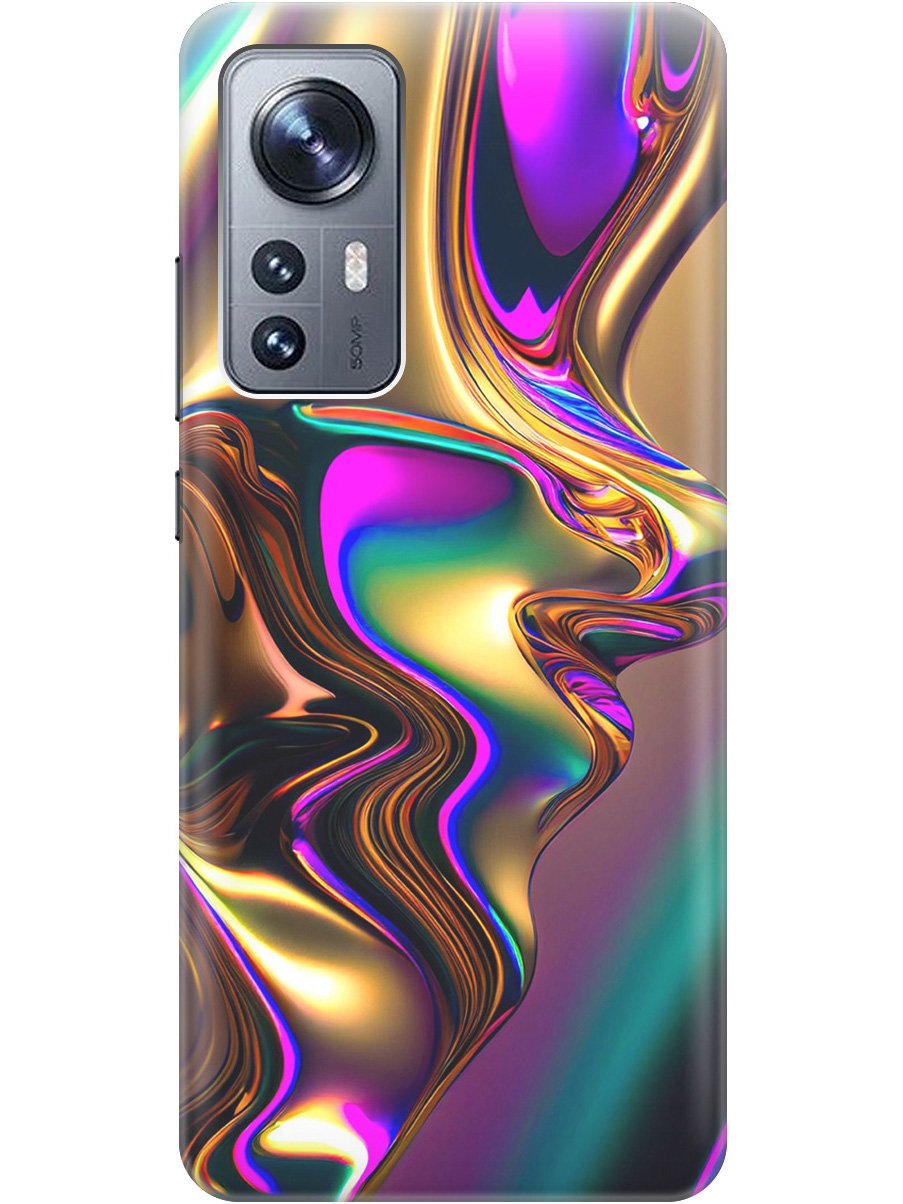 

Силиконовый чехол на Xiaomi 12 / 12X / 12S с принтом "Золотистая абстракция", Прозрачный;золотистый;фиолетовый, 734580831