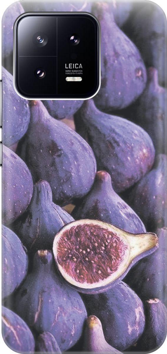 

Силиконовый чехол на Xiaomi 13 с эффектом блеска "Спелый инжир", Фиолетовый, 159015