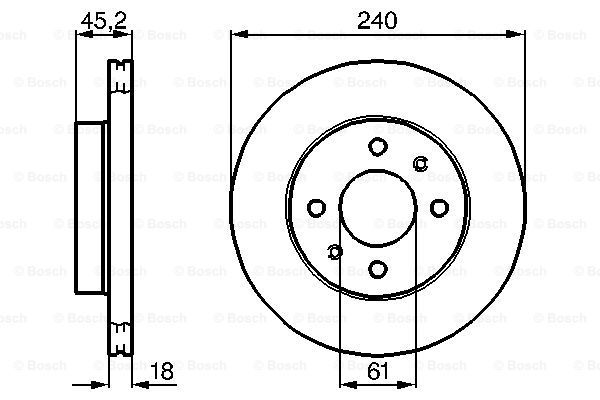 

Тормозной диск BOSCH 0986478533