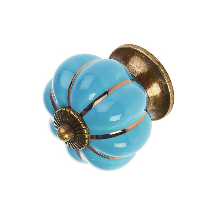 

Ручка-кнопка PEONY Ceramics 001, керамическая, синяя, Синий