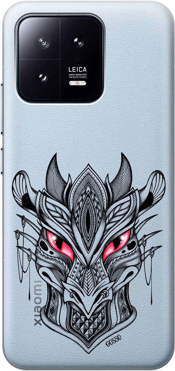 

Силиконовый чехол на Xiaomi 13 с 3D принтом "Dragon" прозрачный, Прозрачный;черный, 159017