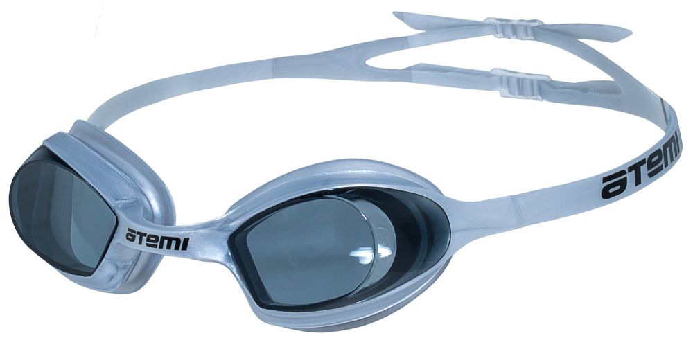 Очки для плавания ATEMI, комфорт, серебро, тонированные, AF, от UVA, UVB, силикон N8202