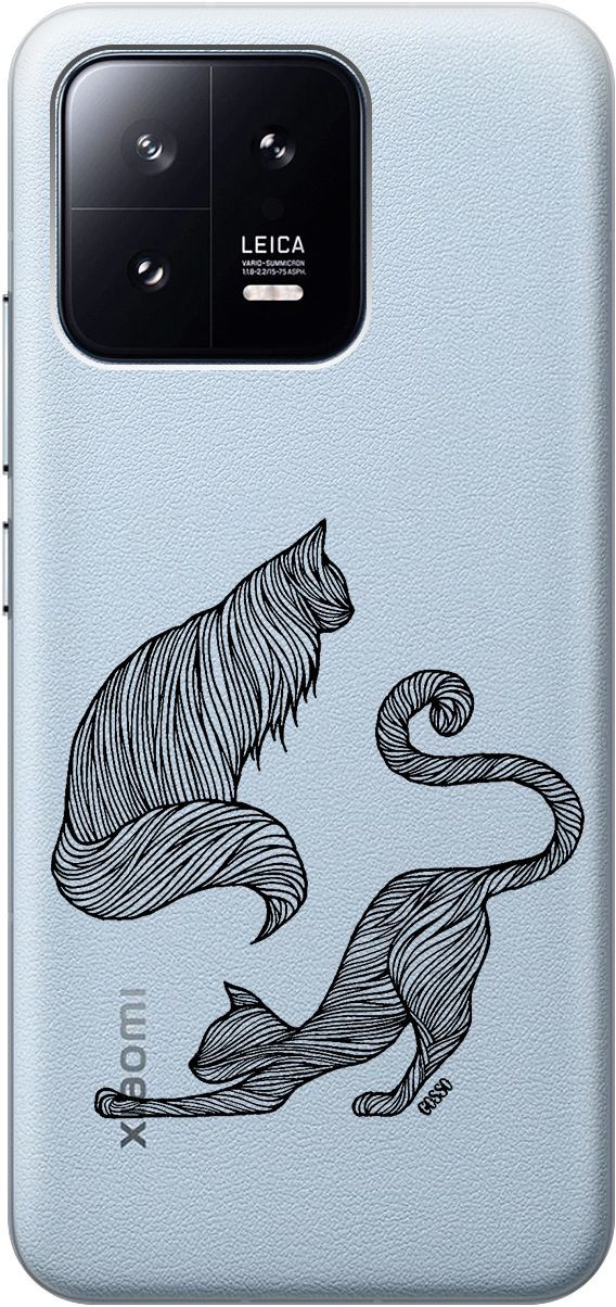 Силиконовый чехол на Xiaomi 13 с 3D принтом 