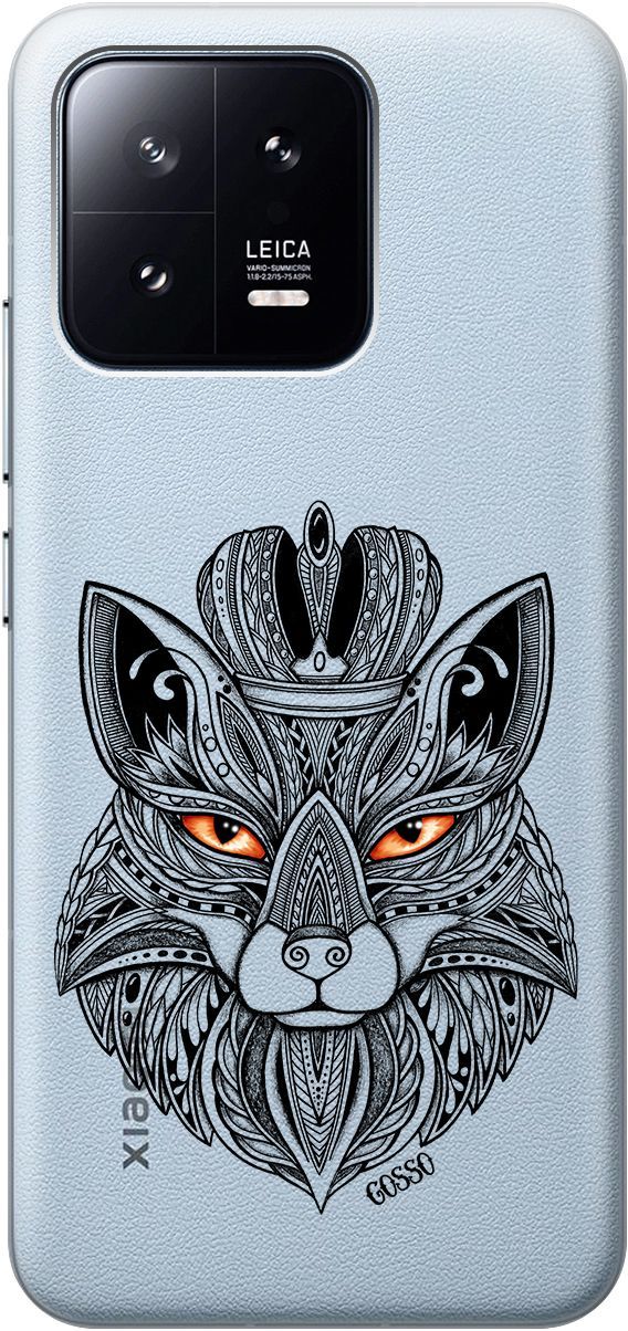 

Силиконовый чехол на Xiaomi 13 с 3D принтом "Fox Queen" прозрачный, Прозрачный;серый, 159017