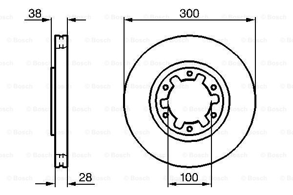 

Тормозной диск BOSCH 0986479031