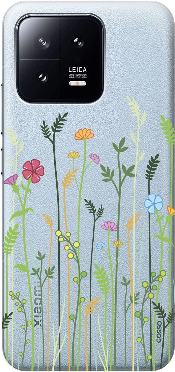 

Силиконовый чехол на Xiaomi 13 с 3D принтом "Flowers and Fern" прозрачный, Прозрачный;желтый, 159017