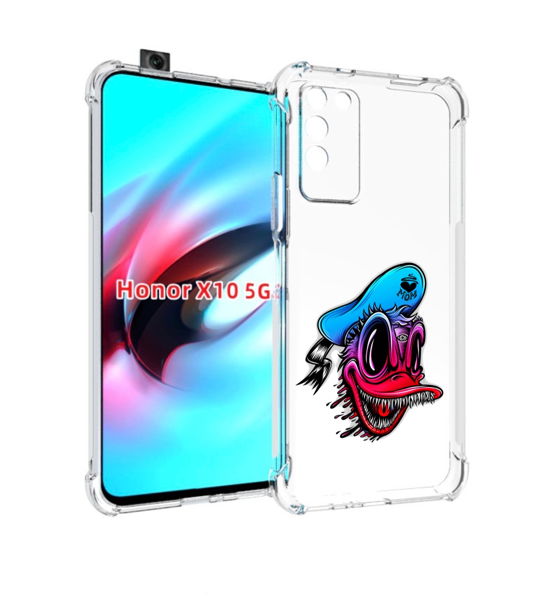 

Чехол MyPads Дональд для Honor X10, Прозрачный, Tocco