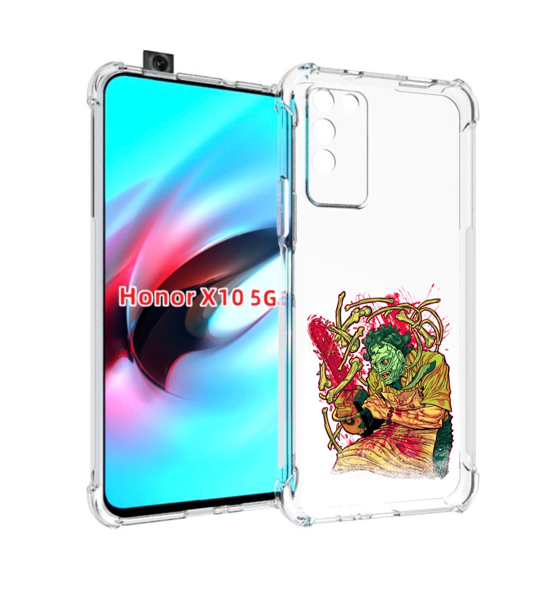 

Чехол MyPads яркий мясник для Honor X10, Прозрачный, Tocco
