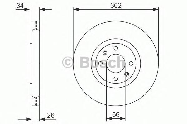 

Тормозной диск BOSCH 0986479288