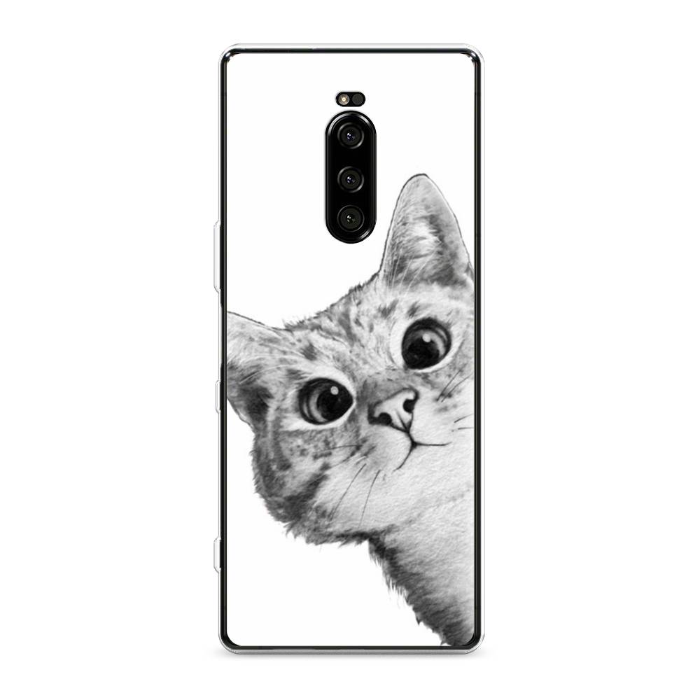 

Чехол Awog на Sony Xperia XZ4/Xperia 1 "Кот рисунок черно-белый", Разноцветный, 53850-1