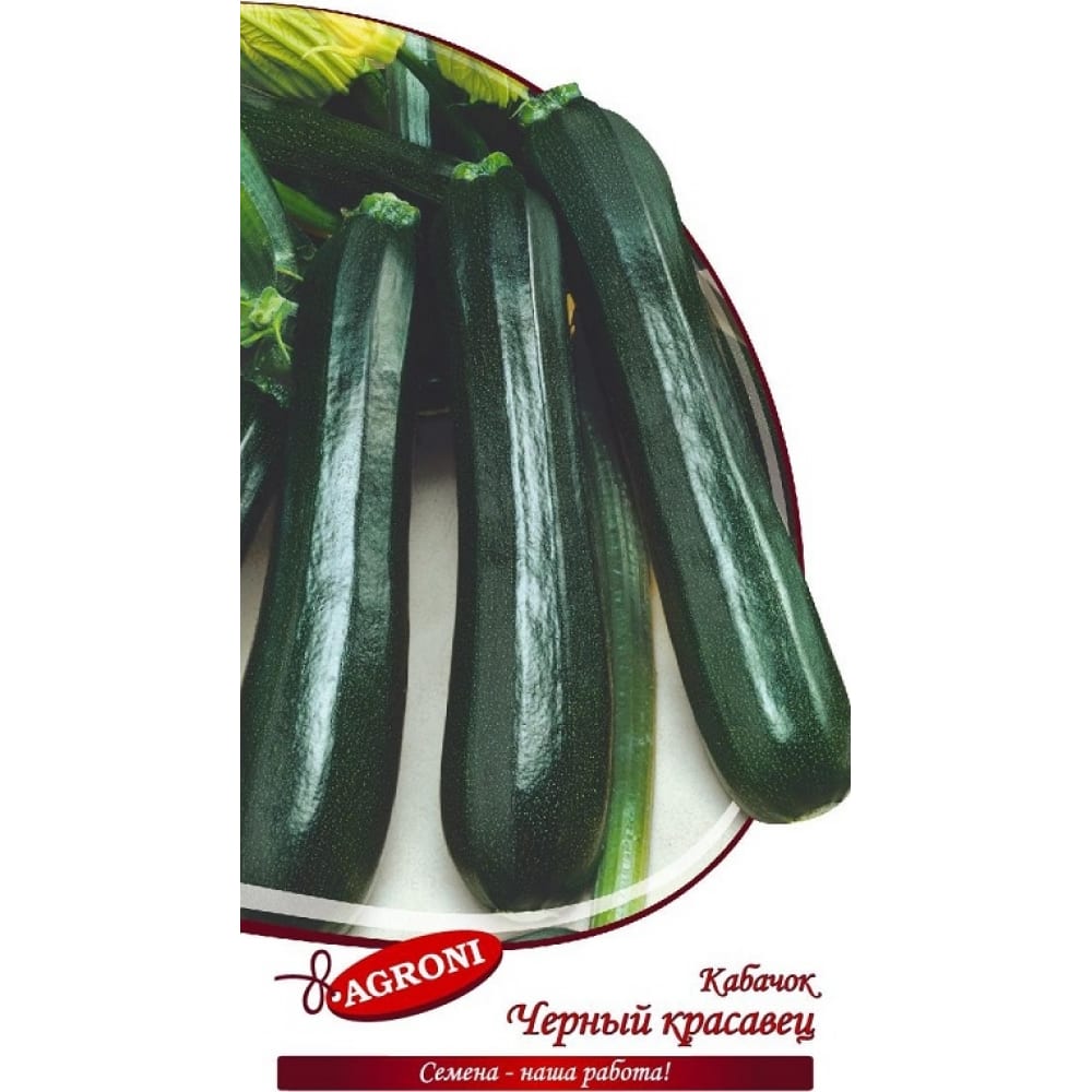 

Семена кабачок Агрони Черный красавец 4087 1 уп.