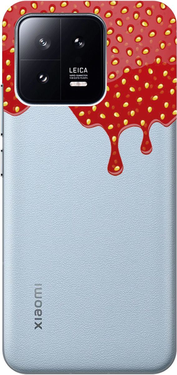 

Силиконовый чехол на Xiaomi 13 с 3D принтом "Jam" прозрачный, Прозрачный;красный, 159017