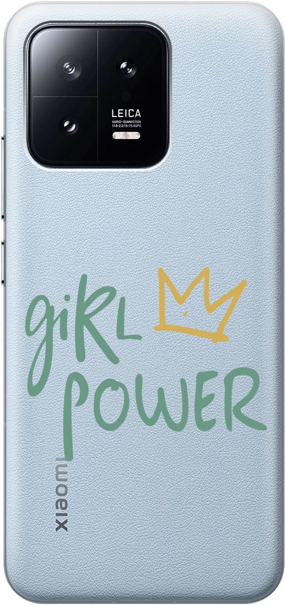 

Силиконовый чехол на Xiaomi 13 с 3D принтом "Girl Power!" прозрачный, Прозрачный;зеленый, 159017