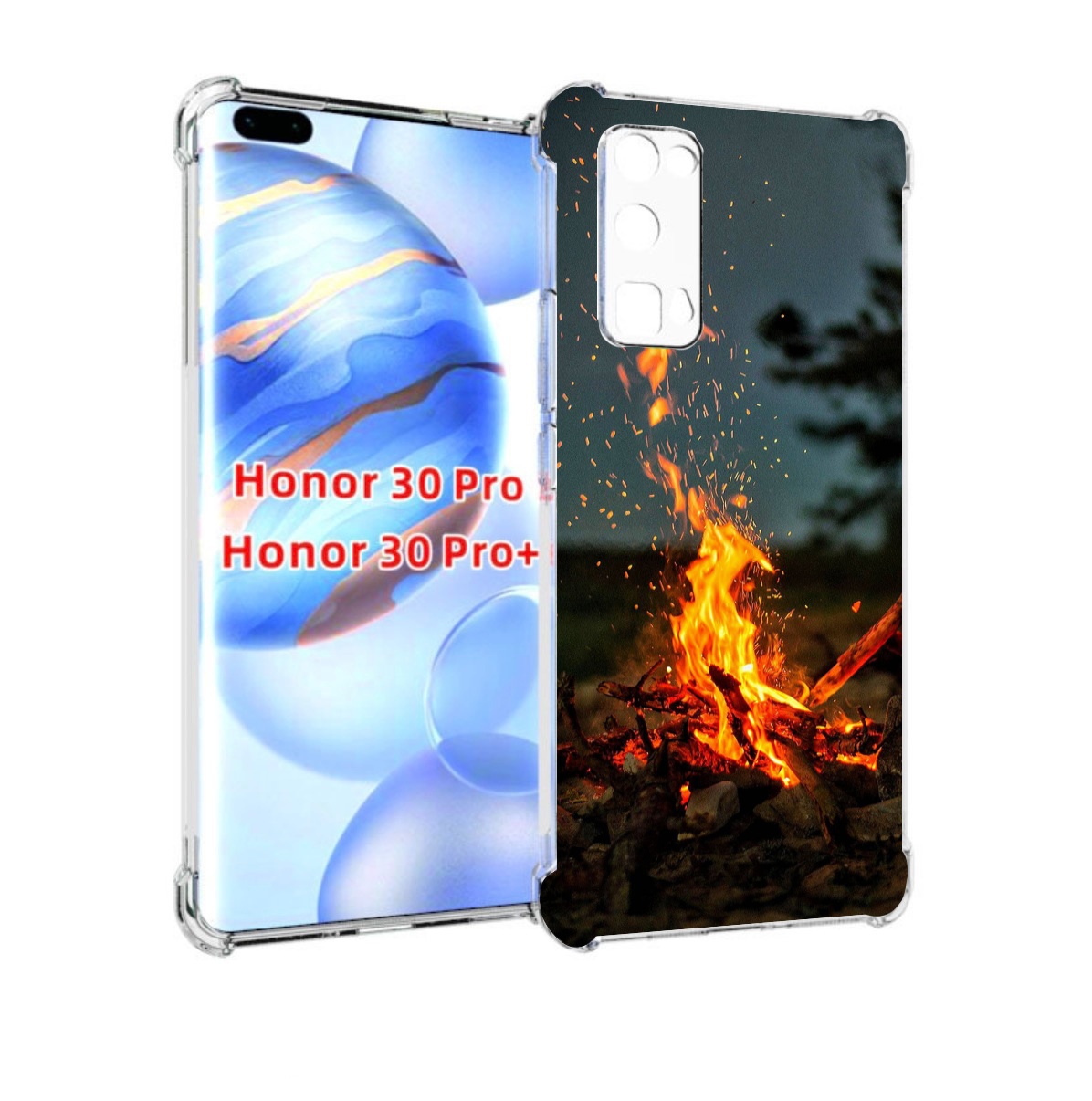 

Чехол бампер MyPads Костер-ночное-небо для Honor 30 Pro, Прозрачный, Tocco