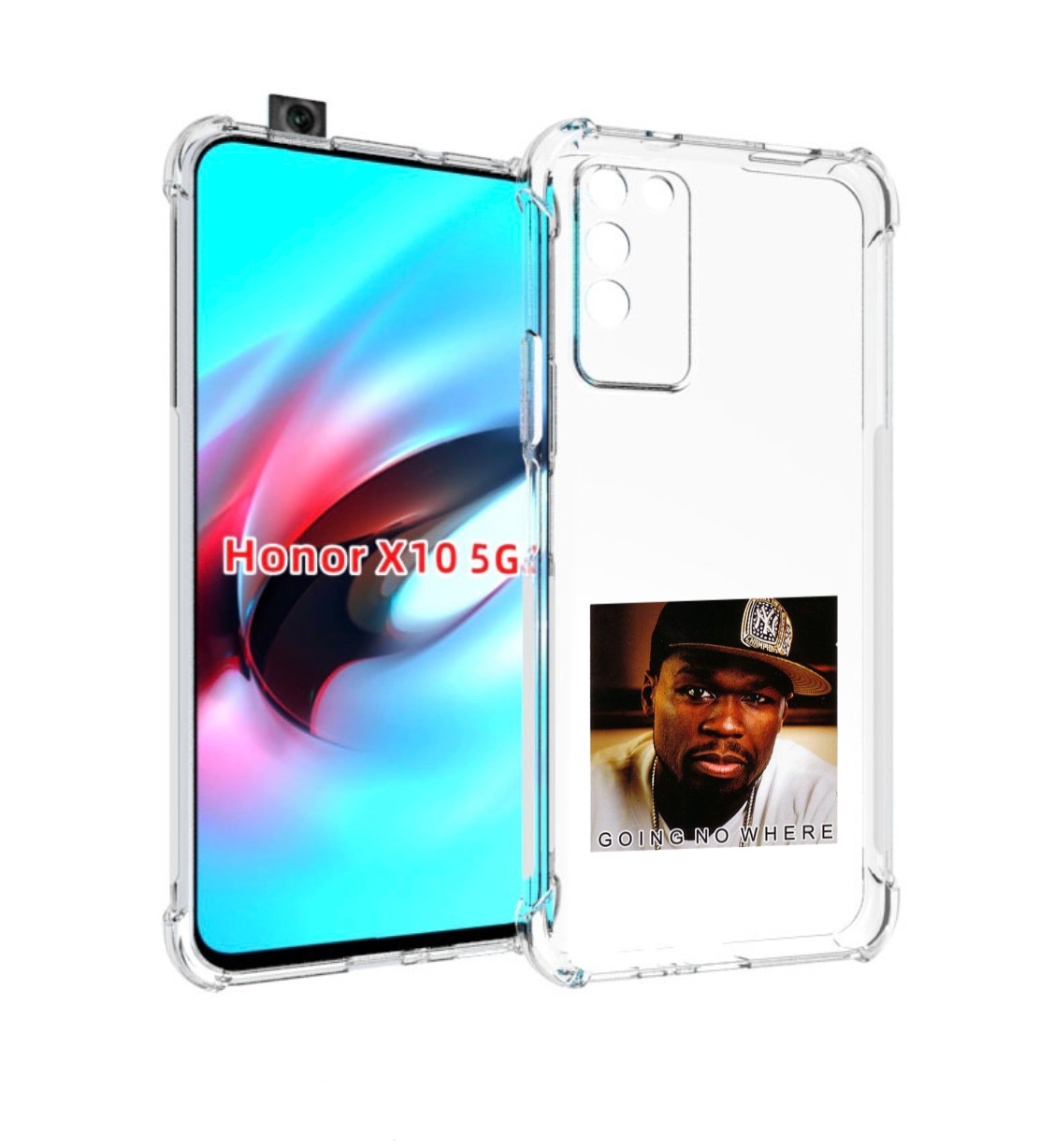 

Чехол MyPads 50 Cent - Going No Where для Honor X10, Прозрачный, Tocco