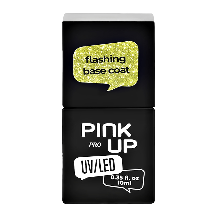 Купить Светоотражающая база для ногтей UV/LED PINK UP PRO flashing base coat тон 06 10 мл