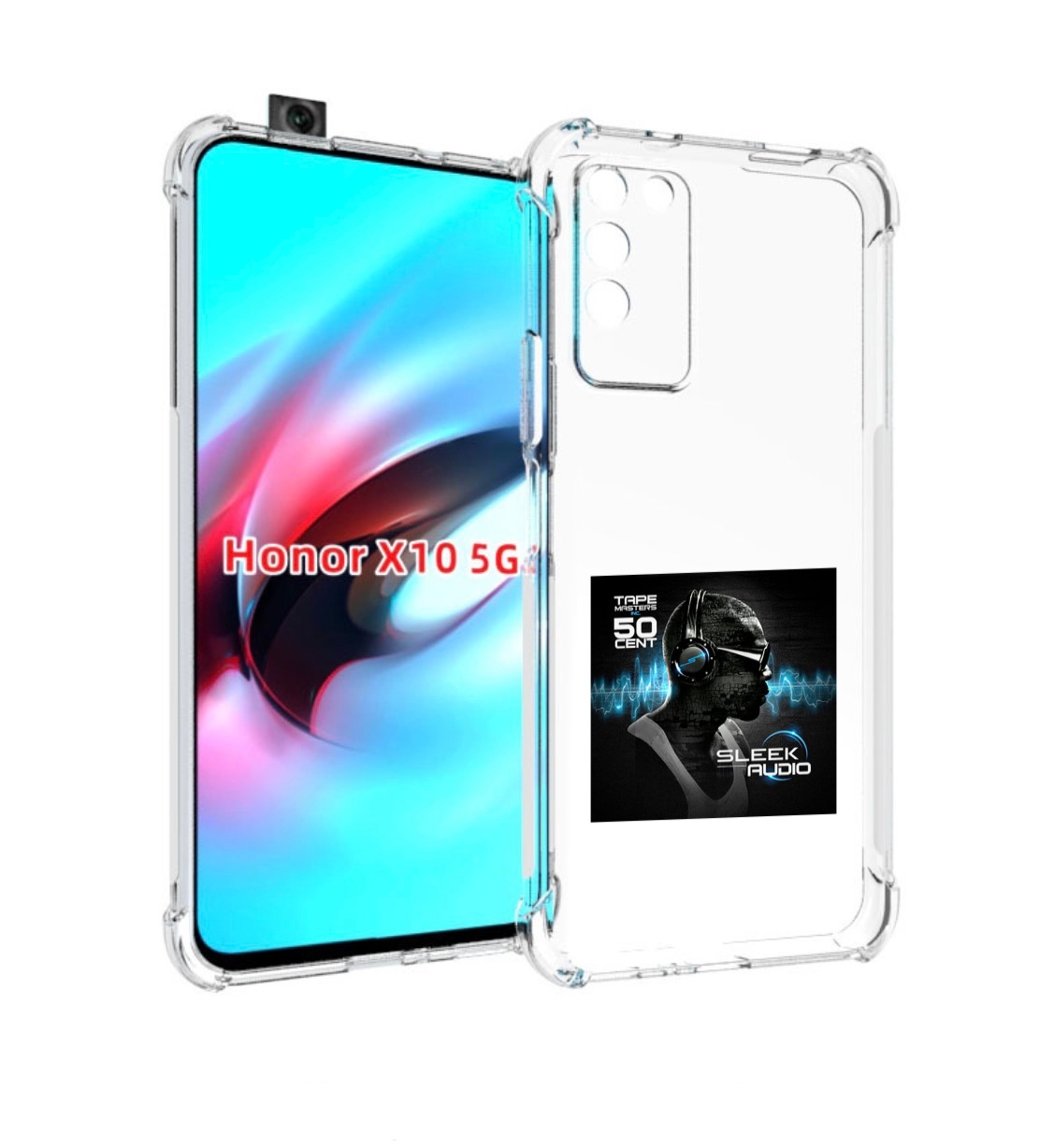 

Чехол MyPads 50 Cent - Sleek Audio для Honor X10, Прозрачный, Tocco