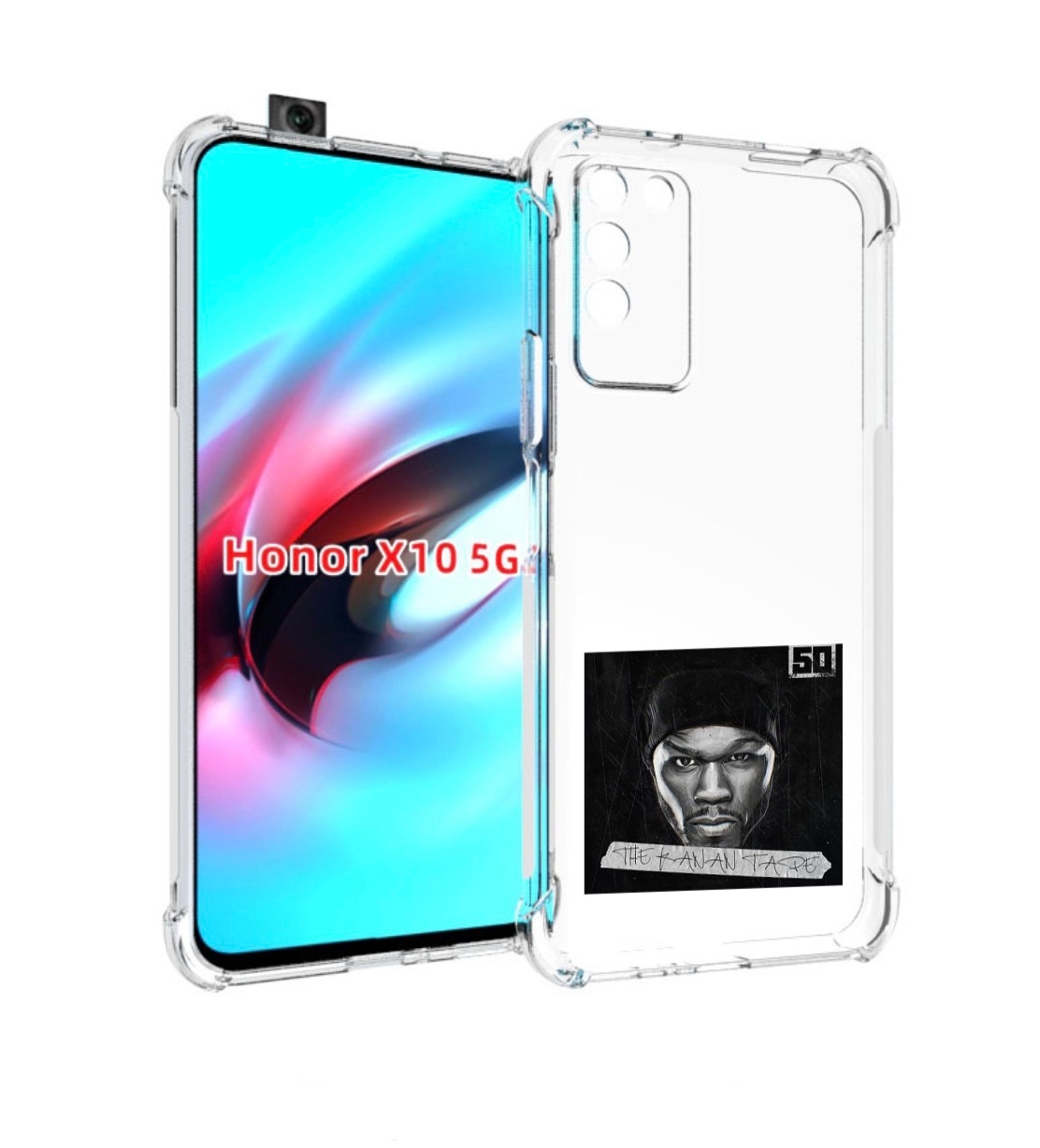 

Чехол MyPads 50 Cent - The Kanan Tape для Honor X10, Прозрачный, Tocco
