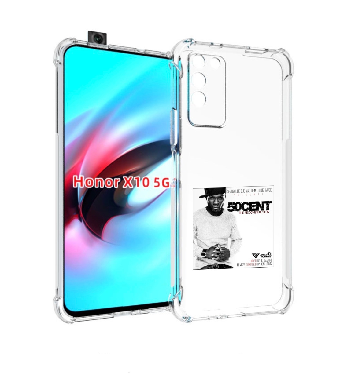 

Чехол MyPads 50 Cent - The Reconstruction для Honor X10, Прозрачный, Tocco