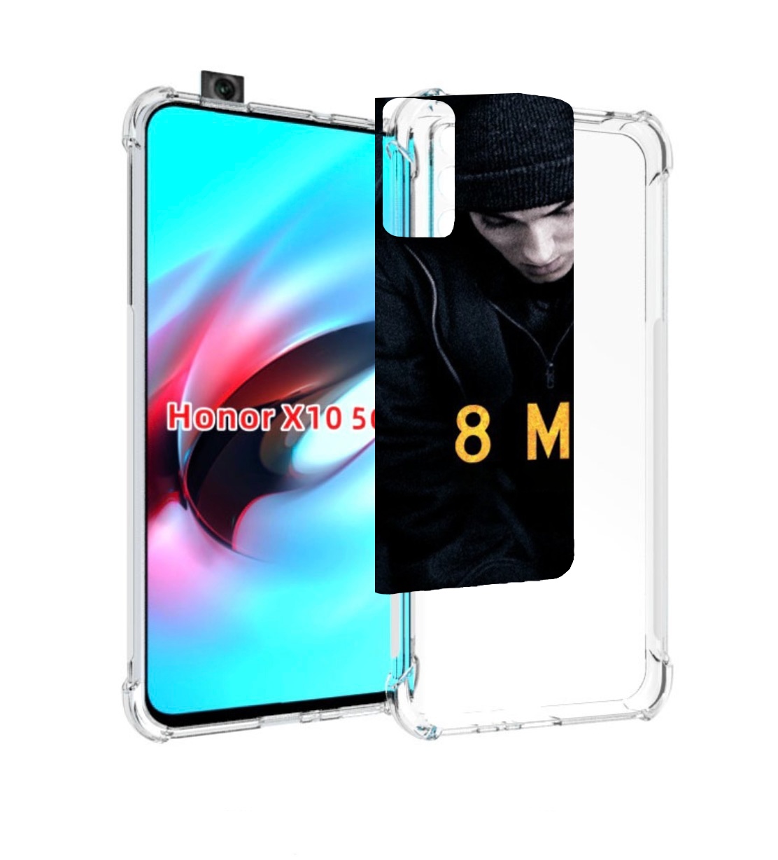 

Чехол MyPads 8 миля для Honor X10, Прозрачный, Tocco