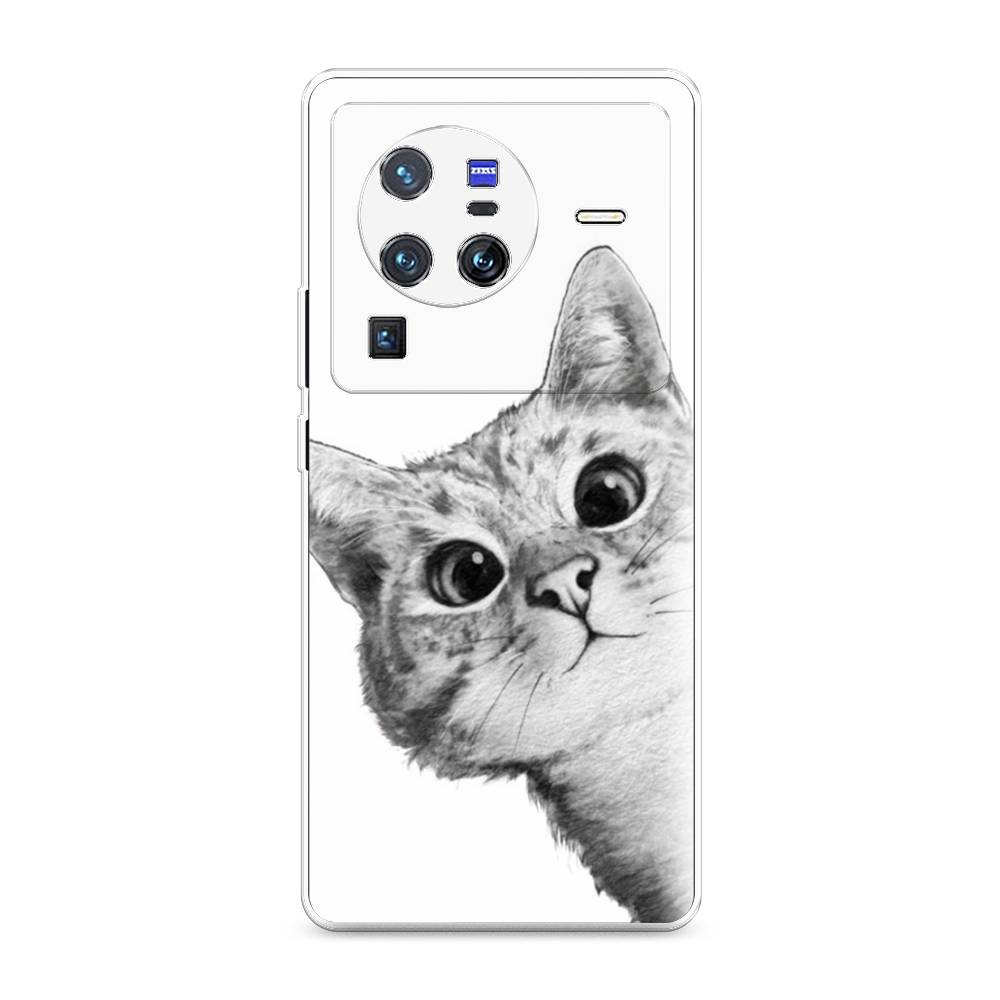 

Чехол Awog на Vivo X80 Pro "Кот рисунок черно-белый", Разноцветный, 266650-1