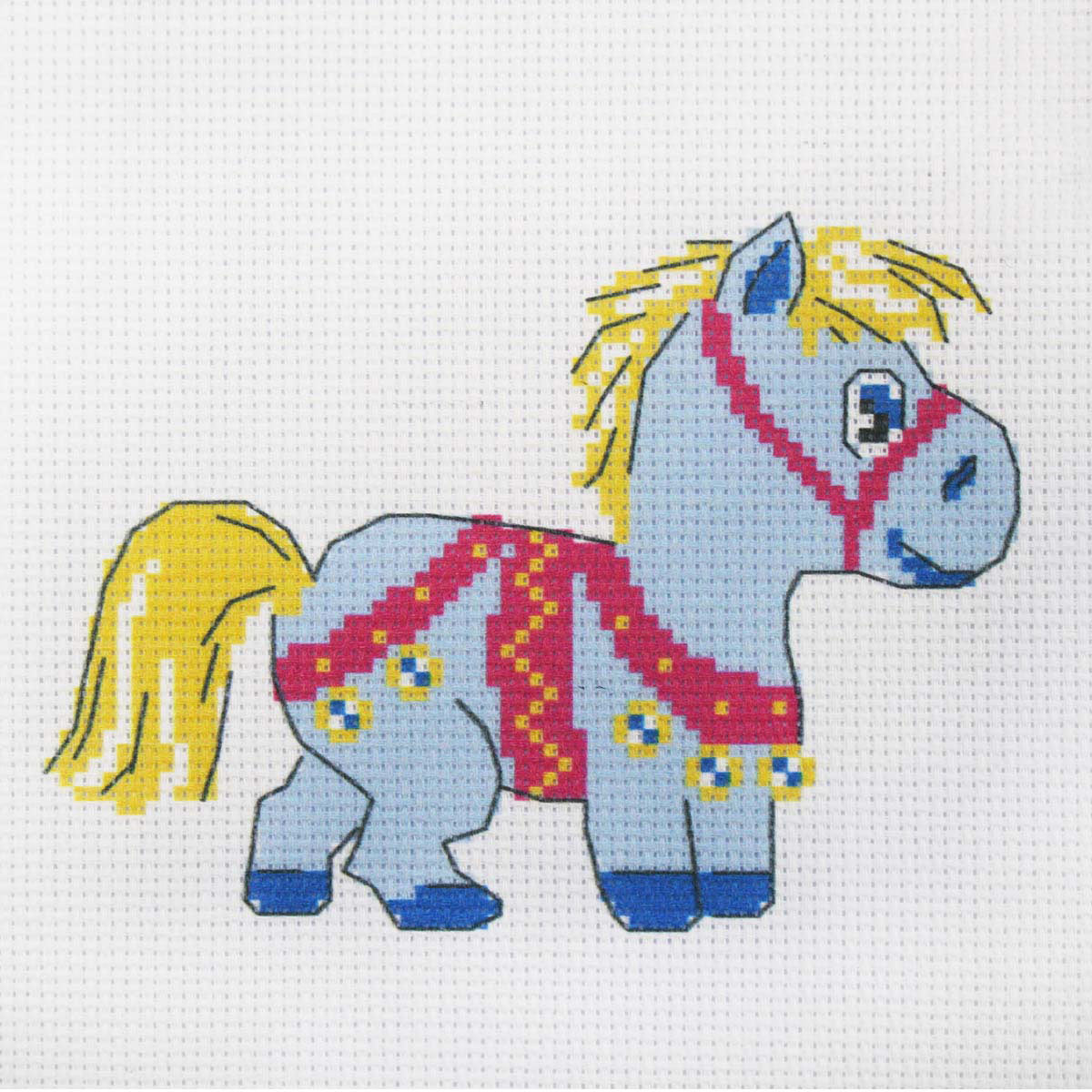 

Набор для вышивания Hobby & Pro Kids 'Лошадка' 19*19см 501138